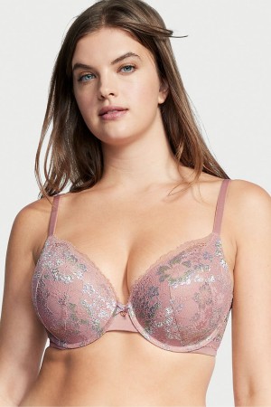 Victoria's Secret Body by Victoria Dentelle Full Cup Push Up Bra Rose | AVNI-42701