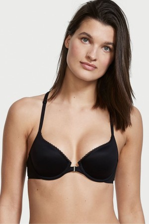 Victoria's Secret Body by Victoria Smooth Front Fixation Lightly Doublée Demi Bra Noir | YPOR-47812