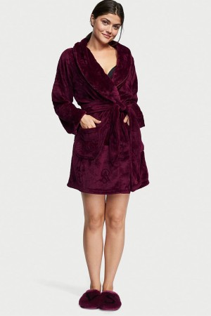 Victoria's Secret Cosy Corta Dressing Gown Rouge | CVAF-83164