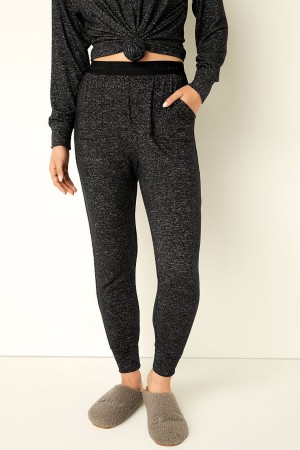 Victoria's Secret Cosy Pyjama Bottoms Noir | JHBM-97864