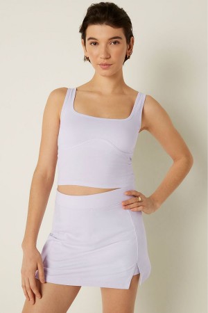 Victoria's Secret Coton Contour Crop Top Tank Top Rose | VAKY-87592