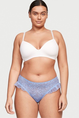 Victoria's Secret Dentelle Cheeky Knickers Bleu | OHCE-97314