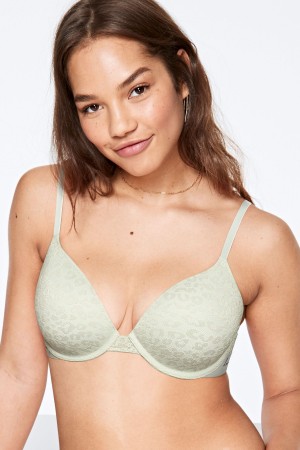 Victoria's Secret Dentelle Lightly Doublée T-Shirt Bra Bleu | EMFS-95382