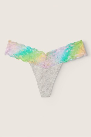 Victoria's Secret Dentelle Trim Lanières Knickers Grise | RING-43810