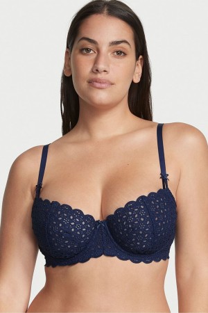 Victoria's Secret Dream Angels Broderie Scalloped Trim Bra Ensign | ONQC-43270