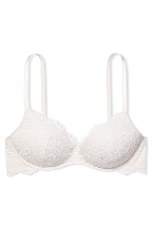 Victoria's Secret Dream Angels Dentelle Lightly Doublée Non Wired Bra Blanche | WSBR-31592