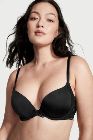 Victoria's Secret Dream Angels Dentelle Wing Push Up Bra Noir | DRBX-48915