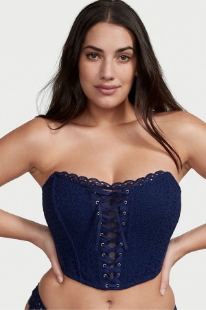 Victoria's Secret Dream Angels Dream Angels Eyelet Dentelle Up Strapless Bra Top Ensign | FYCQ-60537