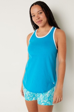 Victoria's Secret Everyday Ringer Tank Bleu | AVYO-18730