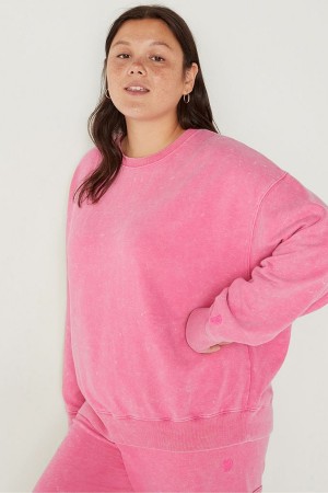 Victoria's Secret Fleece Long Sleeve Sweatshirt Noir | HNSK-76258