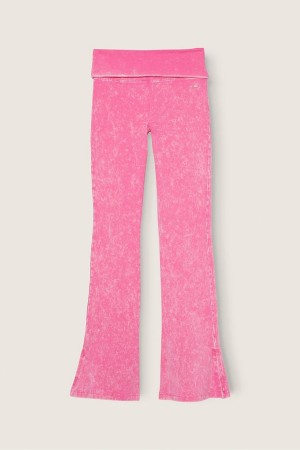 Victoria's Secret Foldover Flare Legging Violette | FYIA-78012