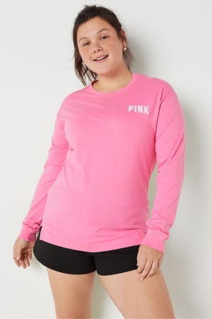 Victoria's Secret Long Sleeve T-Shirt Vert | VBOH-13546