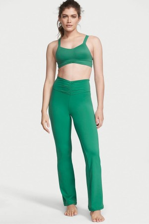 Victoria's Secret Love Cloud Ruched Flare Legging Vert | ZOCH-50169