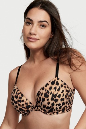 Victoria's Secret Love Cloud Smooth Bra Marron Leopard | OWAK-53784