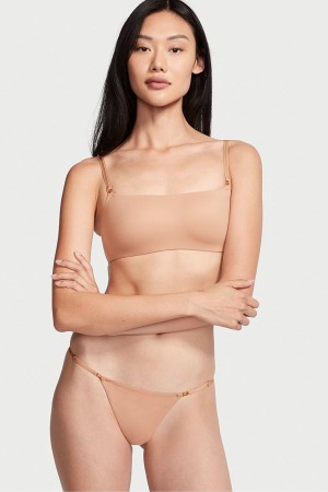 Victoria's Secret Love Cloud Smooth Lanières Knickers Sweet Nougat Nude | QDUG-03964