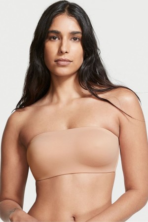 Victoria's Secret Love Cloud Smooth Lightly Doublée Non Wired Strapless Bra Sweet Nougat Nude | PGYF-02476