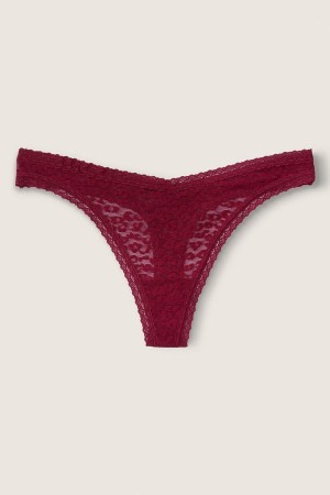 Victoria's Secret No-Show Dentelle Logo Lanières Knickers Noir | UDSF-07961