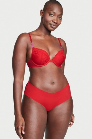 Victoria's Secret No-Show Dentelle No Show Cheeky Knickers Rouge | PGYH-75912