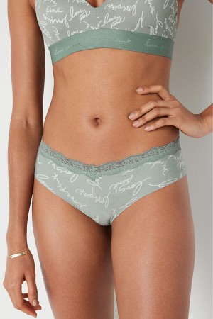 Victoria's Secret No-Show No Show Cheeky Knickers Vert | LYXB-84031