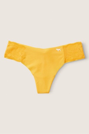 Victoria's Secret No-Show No Show Lanières Knickers Jaune | XCWD-63178