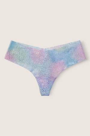 Victoria's Secret No Show Lanières Dentelle Knickers Bleu | OIGS-67284