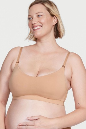 Victoria's Secret Non Wired Nursing Bra Sweet Praline Nude | BNLR-62710