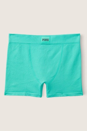 Victoria's Secret Period Pants High Taille Rib Seamless Boxer Brief Vert | RNME-74632