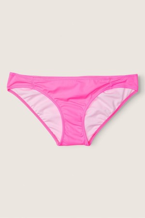 Victoria's Secret Ruched Front Bikini Bottoms Rose Rose | OBQF-92437