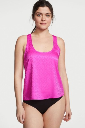 Victoria's Secret Satin Racerback Pyjama Top Rose | LFCS-06472