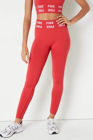 Victoria's Secret Seamless High Taille Full Length Leggings Rouge | SNXV-56713