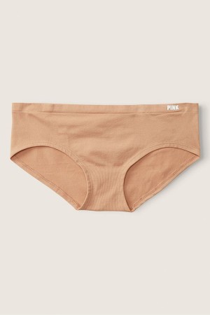 Victoria's Secret Seamless Hipster Knickers Mocha Latte Nude | CVED-98537