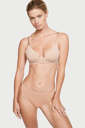 Victoria's Secret Seamless Lanières Knickers Almost Nude | NZDX-68047