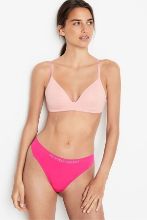 Victoria's Secret Seamless Lanières Knickers Almost Nude | OTAU-04958