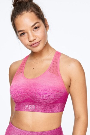 Victoria's Secret Seamless Lightly Doublée Sports Bra Beach Orchid Wave Tie Dye | KPCR-56091