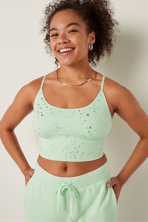 Victoria's Secret Seamless Seamless Lightly Doublée Low Impact Sports Bra Vert | SMVJ-51096