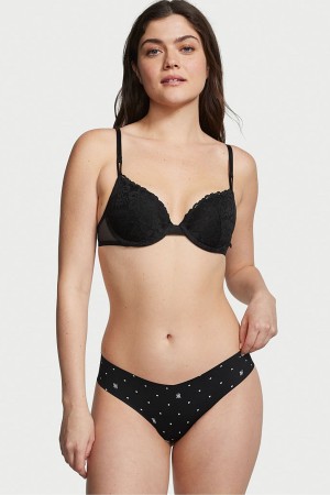 Victoria's Secret Sexy Illusions by Victorias Secret Smooth No Show Lanières Knickers Rose Leopard | ZIHR-61347