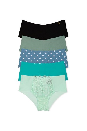 Victoria's Secret Sexy Illusions by Victorias Secret Multipack No Show Cheeky Knickers Vert | SGTB-79248