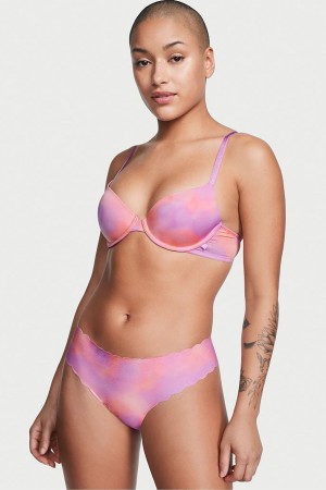 Victoria's Secret Sexy Illusions by Victorias Secret No Show Lanières Knickers Rose | ZGUO-09751