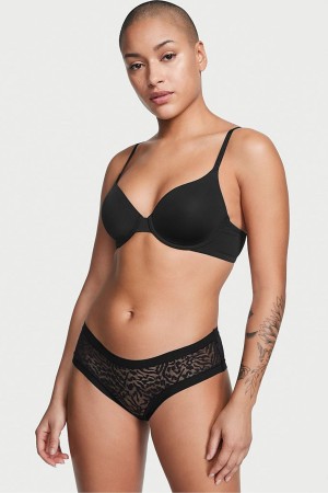 Victoria's Secret Sexy Illusions by Victorias Secret Mesh No Show Cheeky Knickers Noir | UDJW-52768