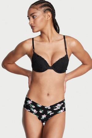 Victoria's Secret Sexy Illusions by Victorias Secret No Show Cheeky Knickers Noir | IKCS-17695