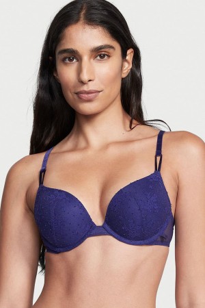 Victoria's Secret Sexy Tee Dentelle Push Up Bra Bordeaux Rouge | FMJT-96074