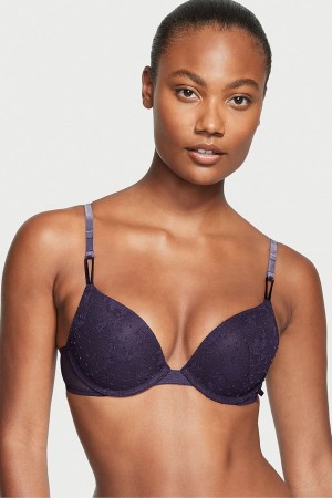 Victoria's Secret Sexy Tee Dentelle T-Shirt Push Up Bra Noir | XVHL-13527