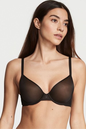 Victoria's Secret Smooth Push Up Bra Noir | XAWQ-67318