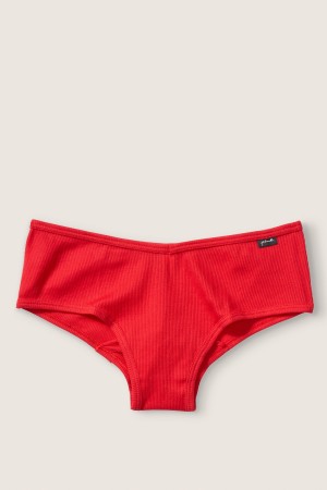 Victoria's Secret Stretch Coton Coton Cheeky Knickers Rouge | JHCL-80561