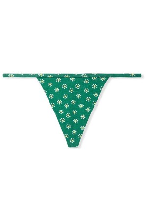 Victoria's Secret Stretch Coton Coton G String Knickers Vert | OZEP-07142