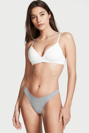 Victoria's Secret Stretch Coton Coton High Leg Lanières Knickers Grise | XDIH-27361