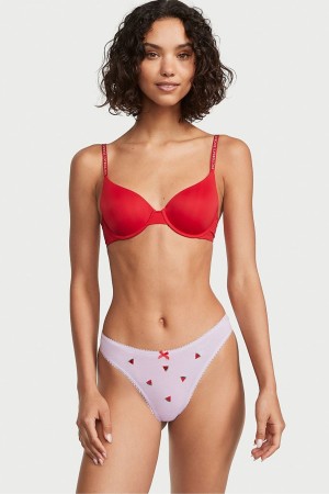 Victoria's Secret Stretch Coton Coton High Leg Lanières Knickers Perfume Watermelon | DPKW-92168