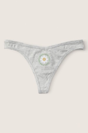 Victoria's Secret Stretch Coton Coton Lanières Knickers Grise Grise | FOAE-69718