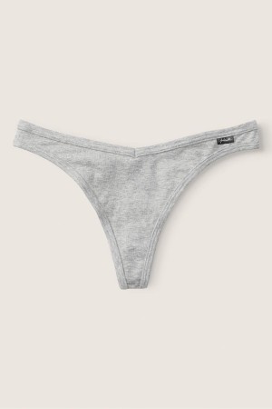 Victoria's Secret Stretch Coton Coton Lanières Knicker Grise | IZBF-18563