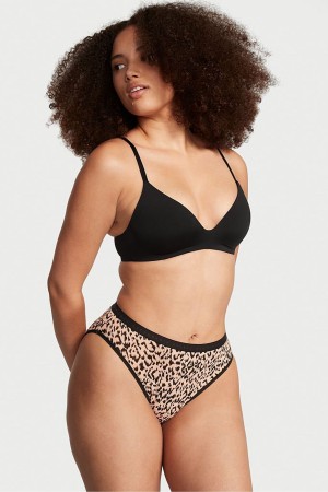 Victoria's Secret Stretch Coton High Leg Brief Knickers Leopard Marron | URAK-13846